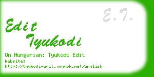 edit tyukodi business card